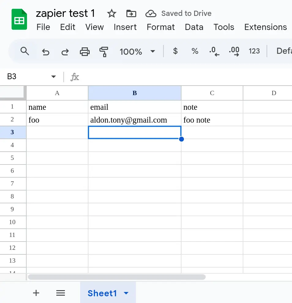 Google Sheets and Zapier integration: automate Gmail email sending on sheet updates
