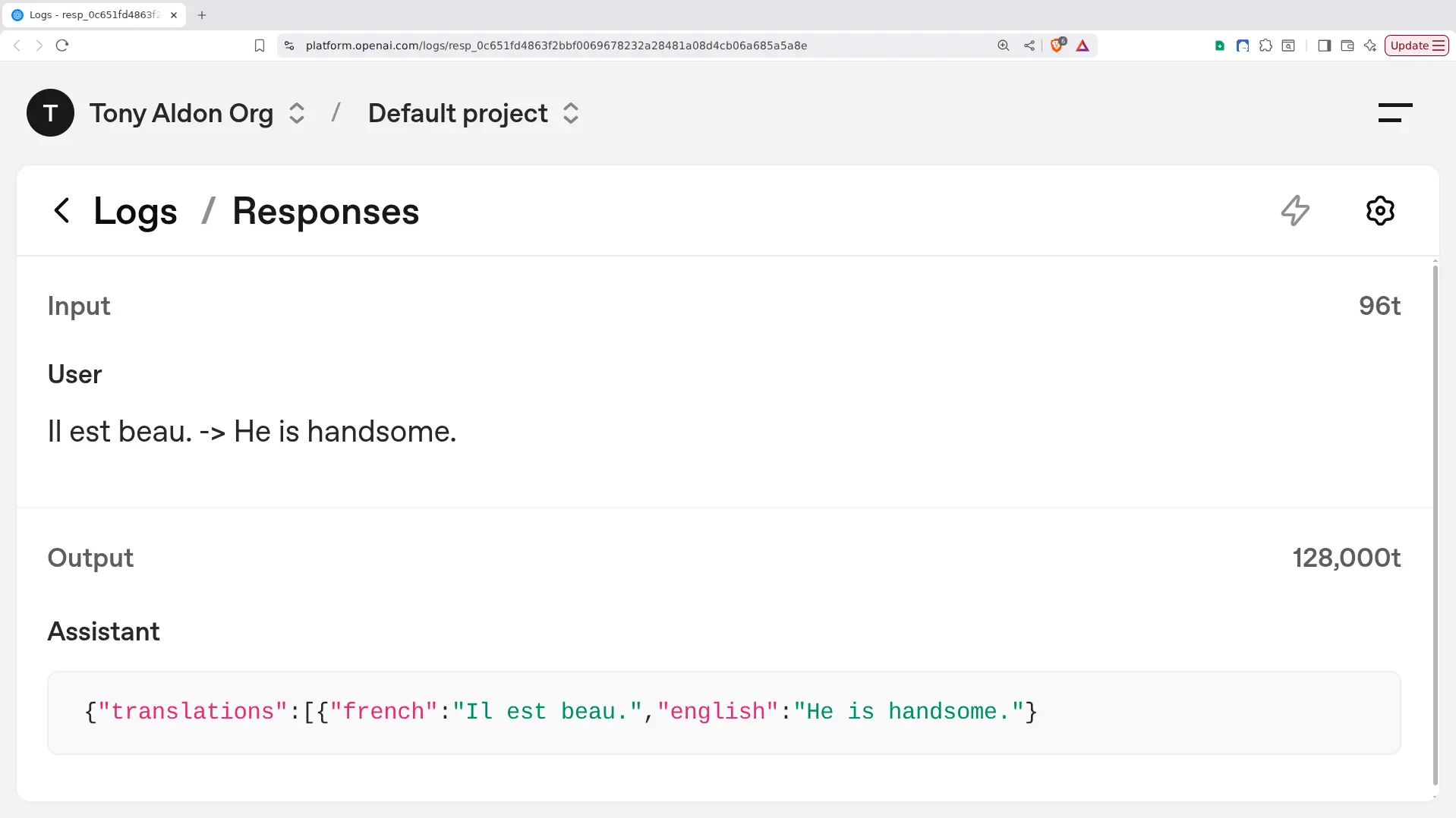 OpenAI Responses API bug - 128,000 maximum token limit reached only when specifying an array size in the JSON Schema structured output request