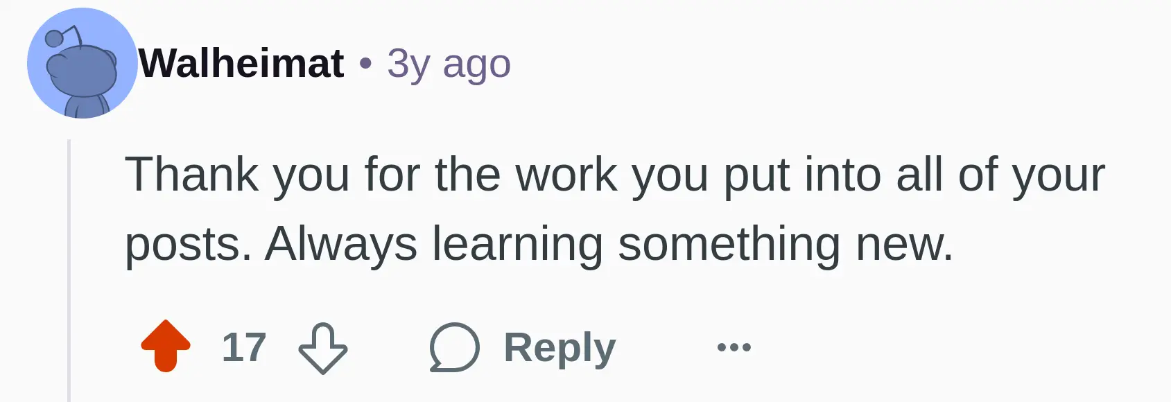 Thank you for the work you put into all of your posts.  Always learning something new.
